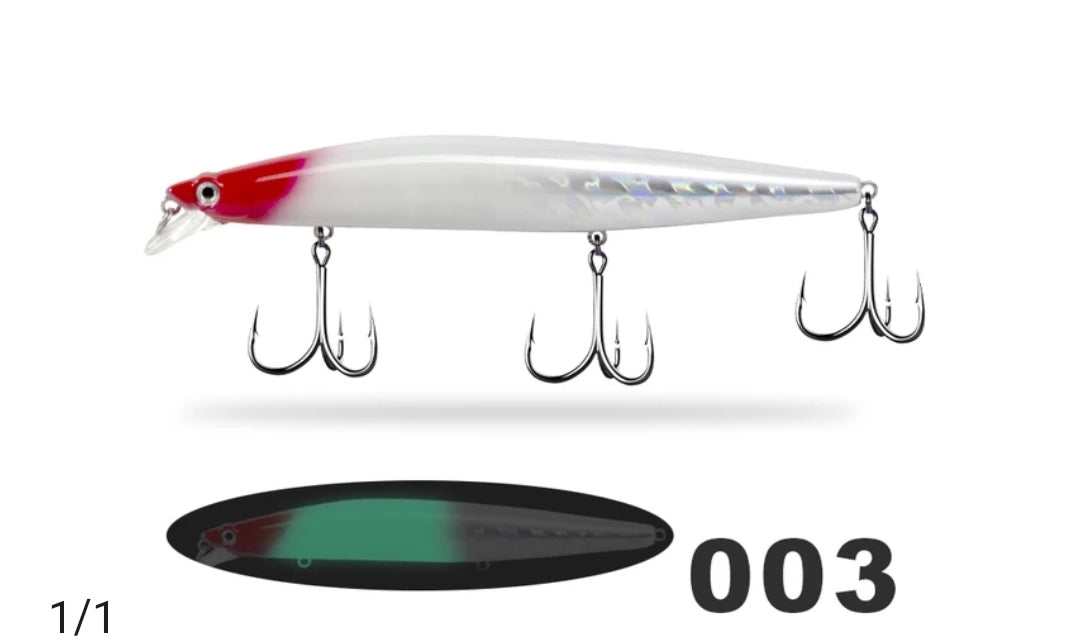 D1 Señuelo Long Cast 163mm 32g Señuelos super efectivos para la pesca en agua salada Barracudas, Pargos, Jureles