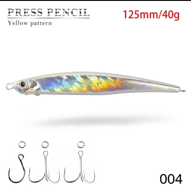 Fishing Lure for spinning fishing Long cast Lure, Señuelo Sinking de Long Cast 125mm 40g