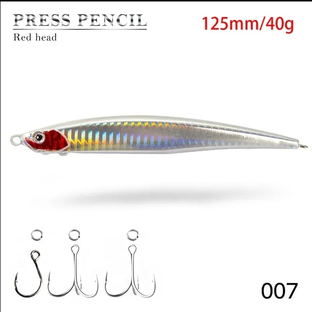 Fishing Lure for spinning fishing Long cast Lure, Señuelo Sinking de Long Cast 125mm 40g